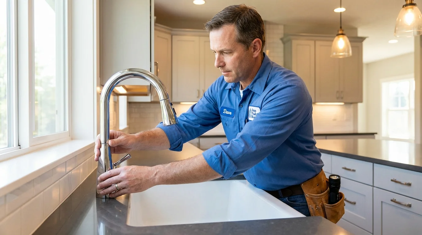 Kitchen faucet installation by Johns Plumbing LLC in Ferron