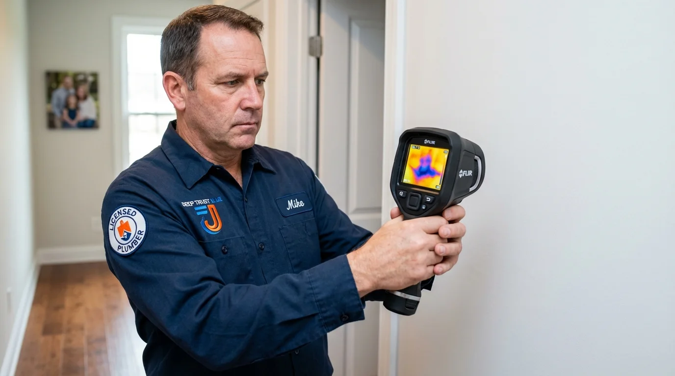 Thermal imaging leak detection by Johns Plumbing LLC in Ferron